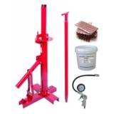 Démonte Pneu manuel Auto 13 à 21" + 1 Pistolet de Gonflage + 60 Mèches Pneu + Graisse 1kg